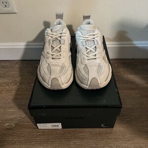 Steve Madden  Beige/White Suede Sneaker